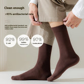 Mid-Calf Spring And Autumn Pure Cotton Men's Business Socks